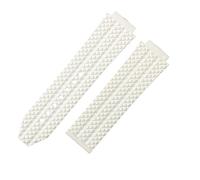 ROUHO 26mm x 19mm Silicone Watch Strap Waterproof Rubber Watch Band Stainless Steel Deployment Clasp Buckle Soft for Hublot Big Bang Collection D1