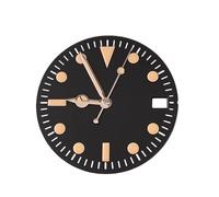ROUHO 28.5mm Vintage Watch Dial with Luminous Markers Replacement Classic Spares Watch Face for Seiko NH35 NH36 Movement-O3
