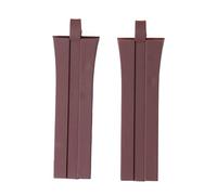 ROUHO 28 x 6.5mm Men's Sports Watch Strap Slicone Watch Band Waterproof Watch Belt for PO-RSC-HE P6360-Brown