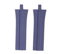 ROUHO 28 x 6.5mm Men's Sports Watch Strap Slicone Watch Band Waterproof Watch Belt for PO-RSC-HE P6360-Blue