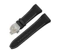 ROUHO 28mm Genuine Leather Watch Strap Waterproof Calfskin Watch Band Stainless Steel Deployment Clasp Soft for Franck Muller - A4