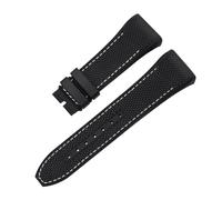 ROUHO 28mm Genuine Leather Watch Strap Waterproof Calfskin Watch Band Stainless Steel Deployment Clasp Soft for Franck Muller - A16