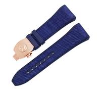 ROUHO 28mm Genuine Leather Watch Strap Waterproof Calfskin Watch Band Stainless Steel Deployment Clasp Soft for Franck Muller - A11