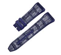 ROUHO 28mm Genuine Leather Watch Strap Waterproof Calfskin Watch Band Stainless Steel Deployment Clasp Soft for Franck Muller - A14