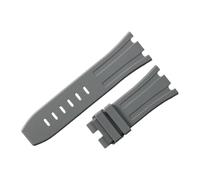ROUHO 28mm Men's Silicone Watch Strap Rubber Replacement Watchband Accessory for AP Audemars Piguet Royal Oak Offshore Diver 15703-Grey