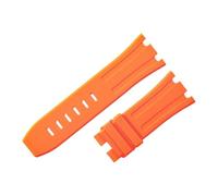 ROUHO 28mm Men's Silicone Watch Strap Rubber Replacement Watchband Accessory for AP Audemars Piguet Royal Oak Offshore Diver 15703-Orange