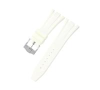 ROUHO 28mm Silicone Watch Strap Waterproof Rubber Band Stainless Steel Buckle Soft Replacement Durable Wristband for Audemars Piguet Royal Oak C2