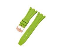 ROUHO 28mm Silicone Watch Strap Waterproof Rubber Band Stainless Steel Buckle Soft Replacement Durable Wristband for Audemars Piguet Royal Oak H4