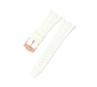 ROUHO 28mm Silicone Watch Strap Waterproof Rubber Band Stainless Steel Buckle Soft Replacement Durable Wristband for Audemars Piguet Royal Oak C4