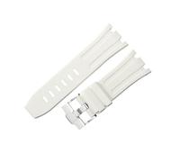 ROUHO 28mm Silicone Watch Strap Waterproof Rubber Watch Band Stainless Steel Deployment Clasp Flexible Soft for Audemars Piguet Royal Oak Offshore 15710 15703 F2