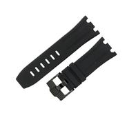 ROUHO 28mm Silicone Watch Strap Waterproof Rubber Watch Band Stainless Steel Deployment Clasp Flexible Soft for Audemars Piguet Royal Oak Offshore 15710 15703 A5