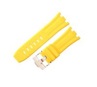ROUHO 28mm Silicone Watch Strap Waterproof Rubber Watch Band Stainless Steel Deployment Clasp Flexible Soft for Audemars Piguet Royal Oak Offshore 15710 15703 J4