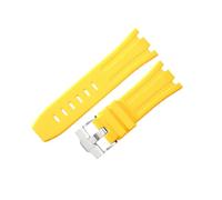 ROUHO 28mm Silicone Watch Strap Waterproof Rubber Watch Band Stainless Steel Deployment Clasp Flexible Soft for Audemars Piguet Royal Oak Offshore 15710 15703 J2