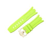 ROUHO 28mm Silicone Watch Strap Waterproof Rubber Watch Band Stainless Steel Deployment Clasp Flexible Soft for Audemars Piguet Royal Oak Offshore 15710 15703 E3