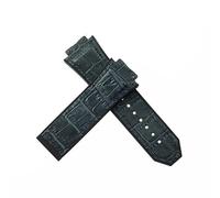 ROUHO 29 x 19mm Genuine Leather Watch Strap Adjustable Watch Strap Replacement Watch Accessories for HU-BL-OT KI-NG POW-ER-Blue