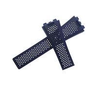 ROUHO 29 x 22mm Soft Silicone Rubber Watch Strap Adjustable Watchband Watch Accessories for T-A-G HE-UER CA-RRE-RA-Blue
