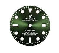 ROUHO 29mm Stainless Steel Watch Face 2824 2836 Movement Replacement Part Metal Watch Dial Luminous for Rolex Submariner - A2