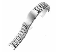 ROUHO 304 Stainless Steel Watch Bracelet Replacement Watch Clasp Accessories for Omega Seamaster Diver 300M Speedmaster-Silver 1 20mm