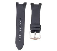 ROUHO 31 x 13mm Silicone Watch Band Replacement Watch Accessories Adjustable Watch Strap for A-RMA-NI ARAX1803 1802 1050-Black
