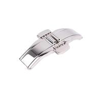 ROUHO 316L Stainless Steel Buckle Double Push Button Replacement Butterfly Buckle Watch Accessories for Tissot 1853 Le Locle Series - 6 * 22mm