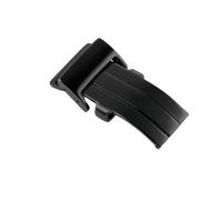 ROUHO 316L Stainless Steel Watch Clasp Silver Polished Folding Clasp Replacement Watch Accessories for BREITLING Avenger - Black 20mm