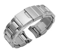 ROUHO 316L Stainless Steel Watch Strap Replacement Adjustable Watch Bracelet Metal Folding Clasp for Longines Conquest L3.781.4 L3.782.4-19mm
