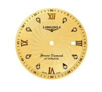 ROUHO 34mm Stainless Steel Watch Dial 2824 Movement Metal Watch Face Replacement Part Watchmaking Repair Accessory for Longines Master Collection - A6