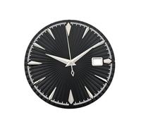 ROUHO 35mm Fluted Watch Dial, a Textured Watch Face 3h Crown Date DIY Build for Seiko NH35 NH36 Movement-E5