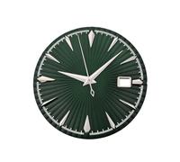 ROUHO 35mm Fluted Watch Dial, a Textured Watch Face 3h Crown Date DIY Build for Seiko NH35 NH36 Movement-E7