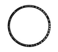ROUHO 38.4mm Aluminium Watch Bezel Insert Tachymeter Replacement Ring Component Chronograph Face Inlay 34mm for Omega Speedmaster - A1