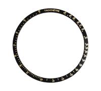 ROUHO 38.4mm Aluminium Watch Bezel Insert Tachymeter Replacement Ring Component Chronograph Face Inlay 34mm for Omega Speedmaster - A4