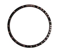 ROUHO 38.4mm Aluminium Watch Bezel Insert Tachymeter Replacement Ring Component Chronograph Face Inlay 34mm for Omega Speedmaster - A3