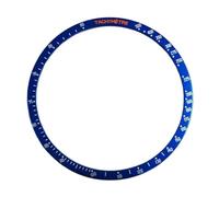 ROUHO 38.4mm Aluminium Watch Bezel Insert Tachymeter Replacement Ring Component Chronograph Face Inlay 34mm for Omega Speedmaster - A6