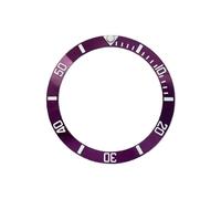 ROUHO 38mm*30.6mm Ceramic Bezel Insert Replacement Watch Ring Component Polished Timepiece Face for Rolex Oyster Perpetual Submariner-A2