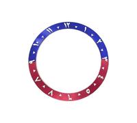 ROUHO 38mm Alloy Watch Bezel Insert Replacement Arabic Ring Component Sloped Timepiece Face Inlay 30.7mm for Seiko SKX007 - A1