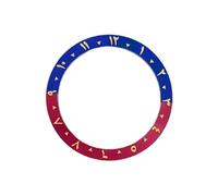 ROUHO 38mm Alloy Watch Bezel Insert Replacement Arabic Ring Component Sloped Timepiece Face Inlay 30.7mm for Seiko SKX007 - A13