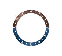 ROUHO 38mm Alloy Watch Bezel Insert Replacement Arabic Ring Component Sloped Timepiece Face Inlay 30.7mm for Seiko SKX007 - A18