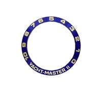 ROUHO 38mm Alloy Watch Bezel Insert Replacement Metal Ring Component Polished Timepiece Face Inlay 30.7mm for Rolex Yacht-Master II-A2