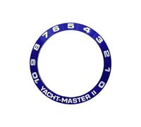 ROUHO 38mm Alloy Watch Bezel Insert Replacement Metal Ring Component Polished Timepiece Face Inlay 30.7mm for Rolex Yacht-Master II-A1
