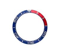 ROUHO 38mm Alloy Watch Bezel Insert Replacement Timepiece Ring Component Sloped Watch Face Inlay 30.7mm for Omega Seamaster Diver 300M - A6