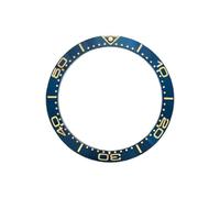 ROUHO 38mm Alloy Watch Bezel Insert Replacement Timepiece Ring Component Sloped Watch Face Inlay 30.7mm for Omega Seamaster Diver 300M - A2