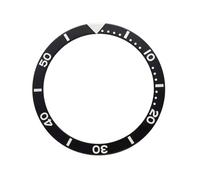 ROUHO 38mm Aluminium Bezel Insert Replacement Watch Ring Component Flat Timepiece Face Inlay 31.5mm 0.8mm for Seiko SKX007-A10