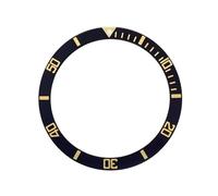 ROUHO 38mm Aluminium Bezel Insert Replacement Watch Ring Component Flat Timepiece Face Inlay 31.5mm 0.8mm for Seiko SKX007-A7