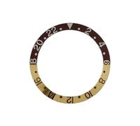 ROUHO 38mm Aluminium GMT Bezel Insert Replacement Ring Component Sloped Watch Face Inlay 30.5mm for Rolex GMT-Master II 16710-A1 37.6 * 30.5mm