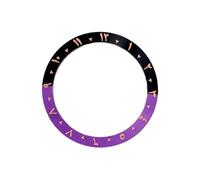 ROUHO 38mm Arabic Bezel Insert Replacement Alloy Ring Component Sloped Timepiece Face Inlay 30.7mm for Seiko SKX007 - A9