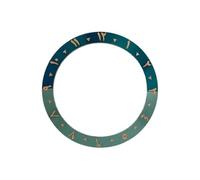 ROUHO 38mm Arabic Bezel Insert Replacement Alloy Ring Component Sloped Timepiece Face Inlay 30.7mm for Seiko SKX007 - A6
