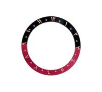 ROUHO 38mm Arabic Bezel Insert Replacement Alloy Ring Component Sloped Timepiece Face Inlay 30.7mm for Seiko SKX007 - A7