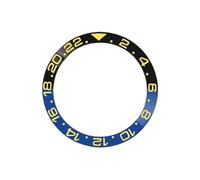 ROUHO 38mm Ceramic Bezel Insert GMT Replacement Ring Component Sloped Watch Face Inlay 30.7mm for Rolex GMT-Master II 007-A15