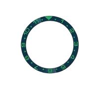 ROUHO 38mm Ceramic Bezel Insert Replacement Watch Ring Component Polished Face Inlay 31.5mm 1mm Flat for Seiko SKX007