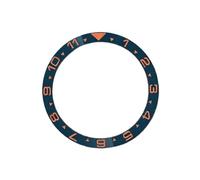ROUHO 38mm Ceramic Bezel Insert Replacement Watch Ring Component Polished Face Inlay 31.5mm 1mm Flat for Seiko SKX007